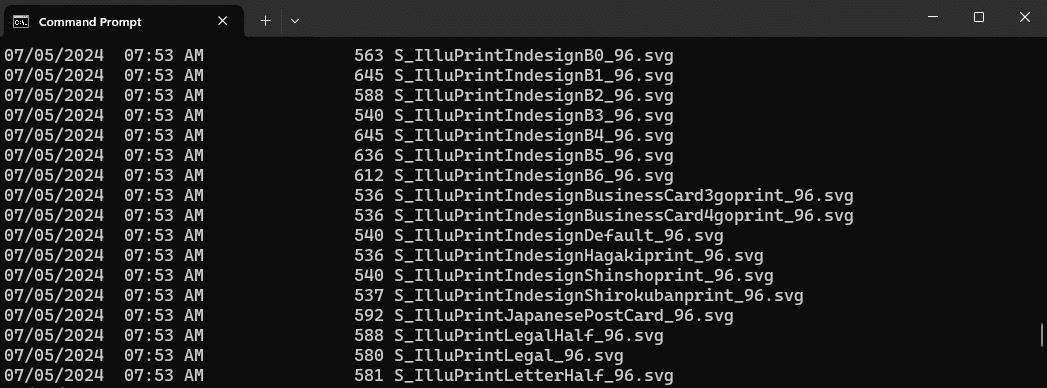 A screenshot of CMD